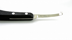 Нож копытный левосторонний, узкий, с деревянной черной ручкой, дл. 65 мм, Хауптнер, арт. 40642000																														